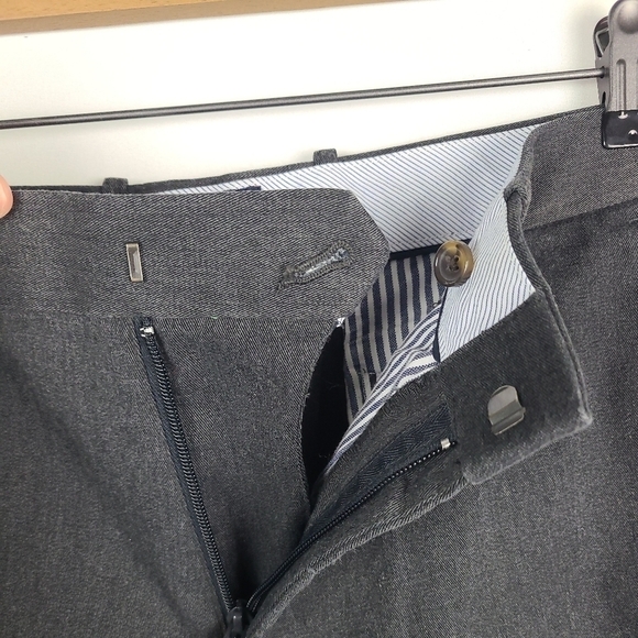 Gap Khakis Tailored Straight Fit Dress Pants. 36/31 Gray Preppy Business Formal - Picture 9 of 10